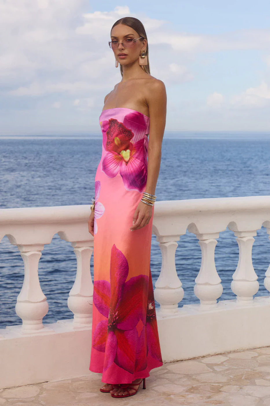 Runaway The Label Celeste Cosmo Ombre Maxi Dress