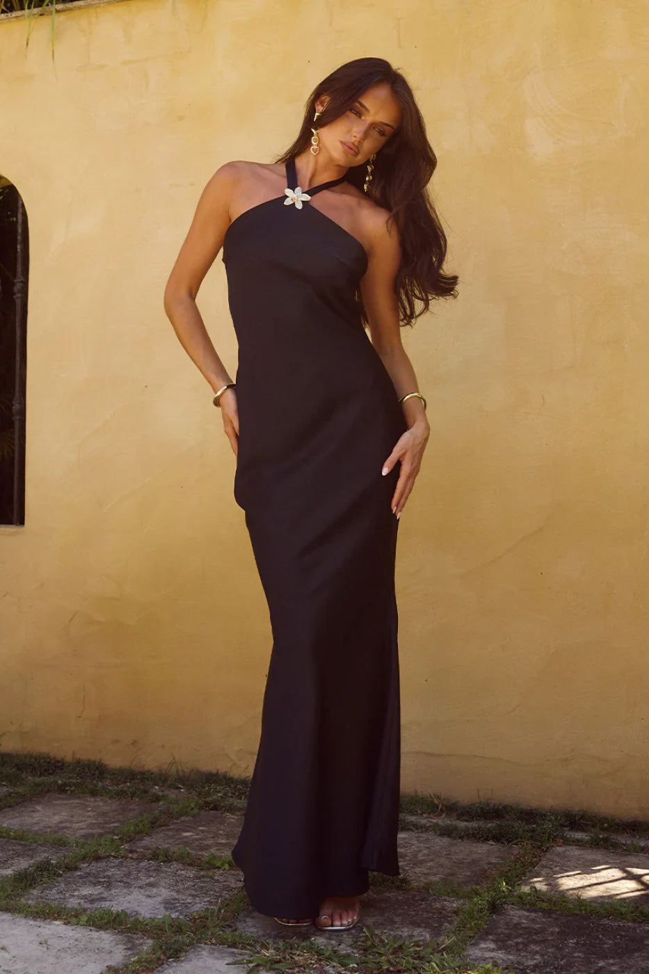 Runaway The Label Chara Black Maxi Dress (Pre-Order)