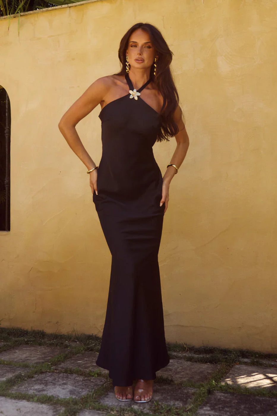 Runaway The Label Chara Black Maxi Dress (Pre-Order)