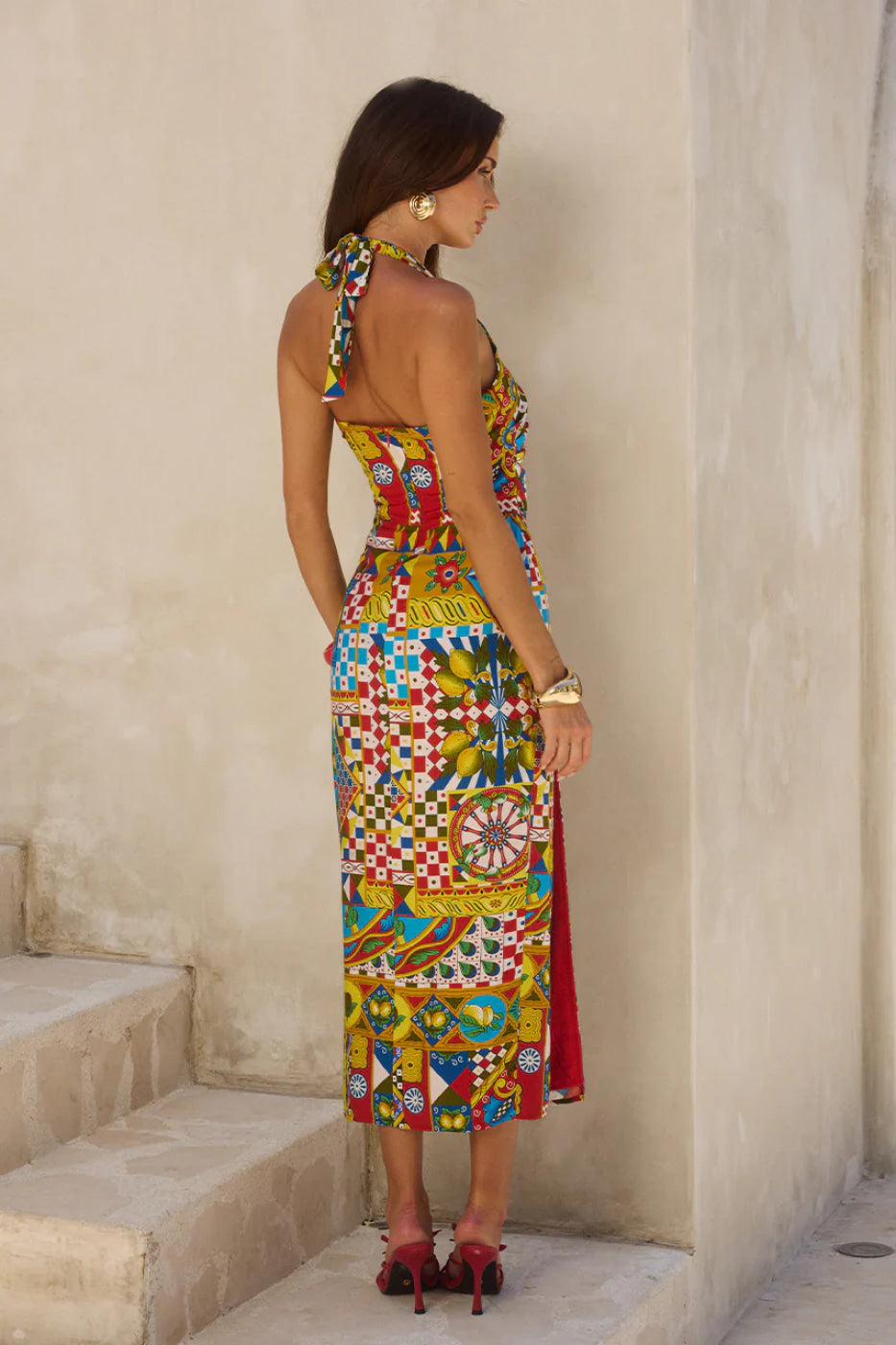 Runaway The Label Phara Phaedra Print Midi Dress | Euro