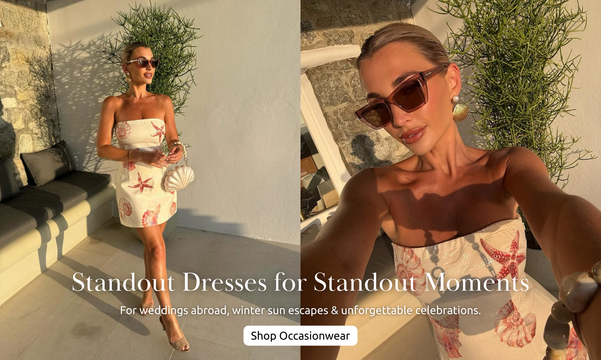 Billie Shepherd in Ibiza Shell Dress