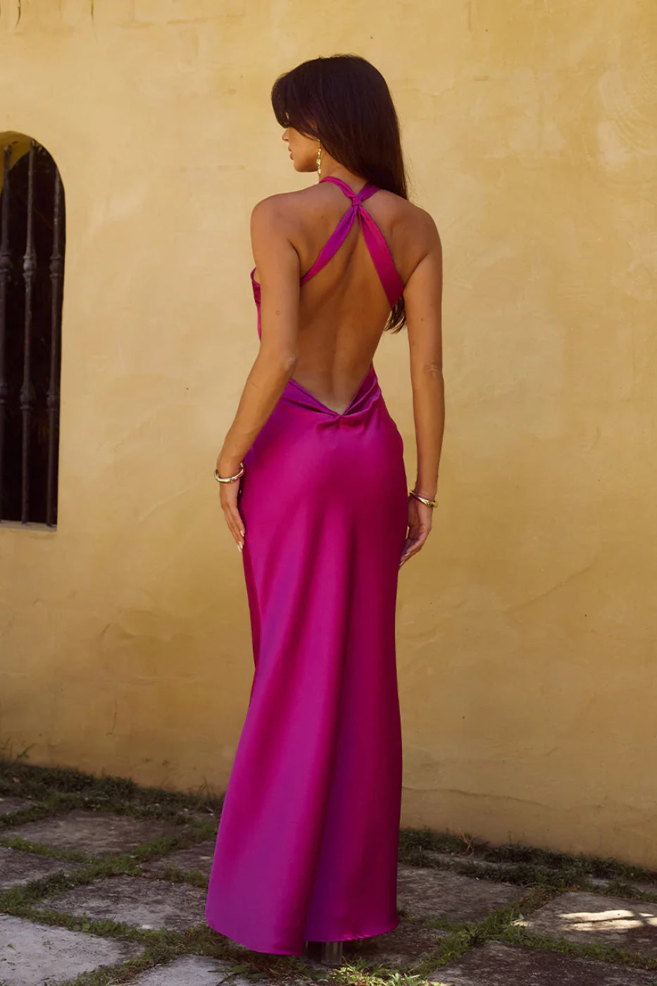 Runaway The Label Chara Magenta Maxi Dress