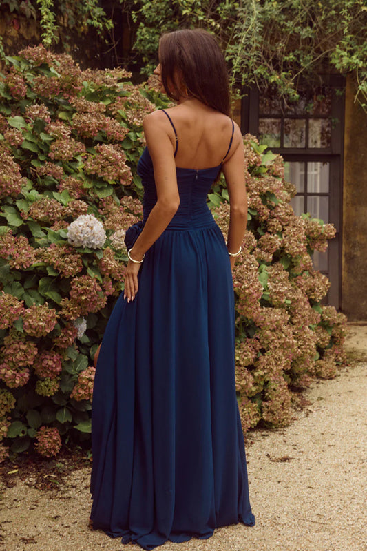 Runaway The Label Danika Navy Maxi Dress