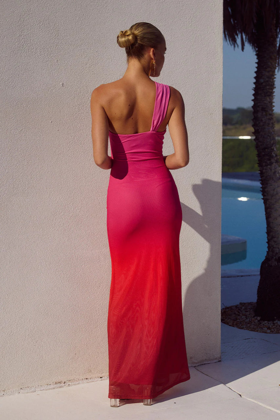 Runaway The Label Kyree Pink Ombre Maxi Dress