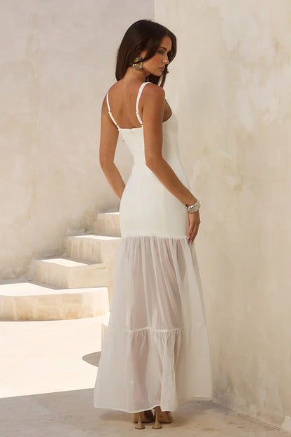 Runaway The Label Tahlia White Maxi Dress (Pre-Order)