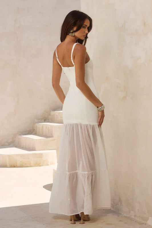 Runaway The Label Tahlia White Maxi Dress (Pre-Order)